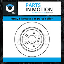 2x Brake Discs Pair Solid fits