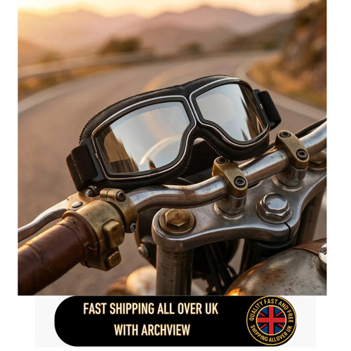 Vintage leather motorcycle - vintage,