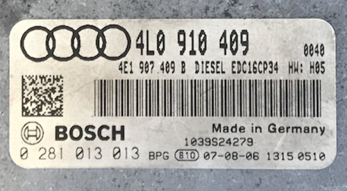 Plug play bosch engine - engine, ecu