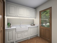 Bespoke Handmade In-Frame   Kitchen | Solid Wood Painted Cabinets | Shaker Style
