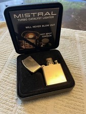MISTRAL TURBO LIGHTER 1993 In Original Box With Original Guarantee