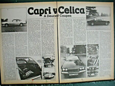 Ford Capri 1978 comparison Toyota Celica GT TUU148S Dutton Phaeton Kit Car £345