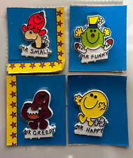 Mr Men Badges Pack of 4 -