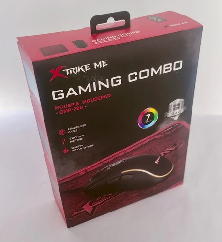 Gaming mouse with pad combo