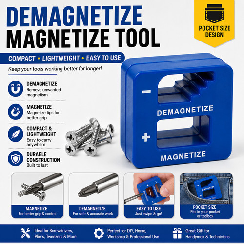 Screwdriver magnetizer - screwdriver,