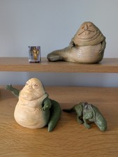 Star Wars - Jabba The Hut Figure Bundle C-3PO And Dewback Micro Machines Figure