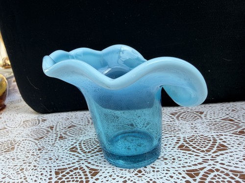Vtg mid century art glass - art,