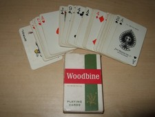 WOODBINE  VIRGINIA  PLAYING CARDS  by  JOHN WADDINGTON LTD  PLASTIC COATED   VGC