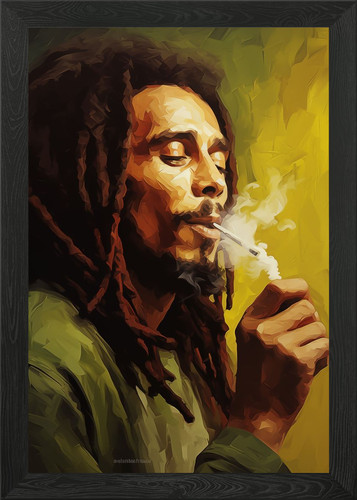 Bob marley framed - bob, art