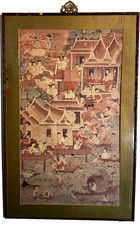 JIM THOMPSON THAI VILLAGE – LARGE FRAMED 103x85 cm