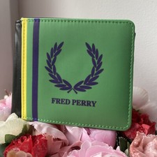 Fred Perry Green, Purple & White Men’s Wallet