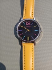 Citron watch with yellow strap