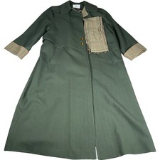 Avoca Collection Women's 18 Wool Coat Green Check Plaid Vintage Made in Ireland