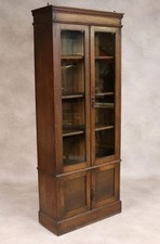 Antique Edwardian Oak Bookcase