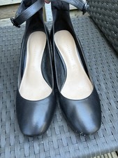 M&S Block Heel Smart Black