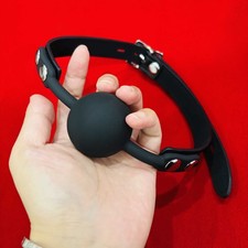 Black Silicone Mouth Ball Gag