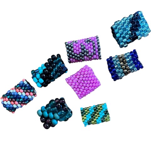 Hand beaded dread beads seed - hand,