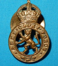 WW1 ACF ARMY CADET FORCE MILITARY LAPEL BADGE - KINGS CROWN WORLD WAR I