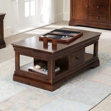 Coffee table drawer french - coffee,
