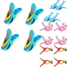 4Pcs Beach Towel Clips Plastic