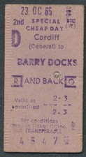 Railway ticket BR Cardiff