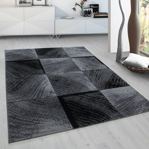 Modern design rug - rug, black
