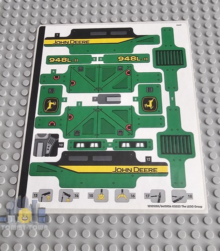 Lego technic sticker sheet - sticker,