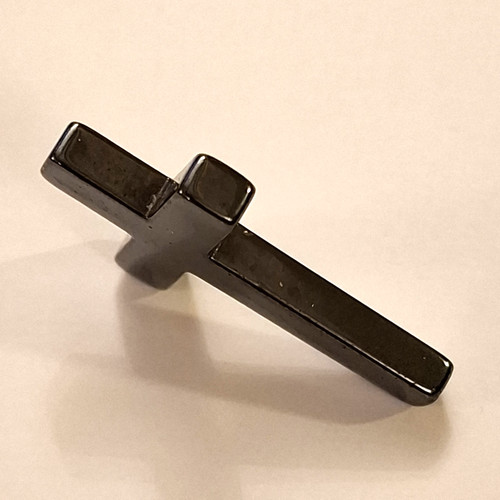Gunmetal crucifix holding