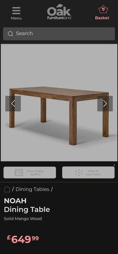 Oak furnitureland noah - oak, dining