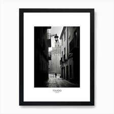 Poster Of Toledo, Spain, Black