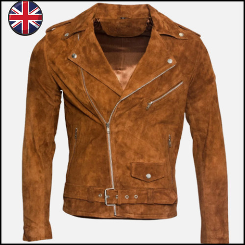 Men brown suede lambskin - men's,