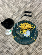 Handy bundle for coastal fishing enthusiasts, this set includes crab fishing net