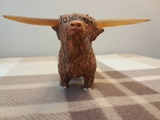 Scottish Highland Bull Sculpture - Mint