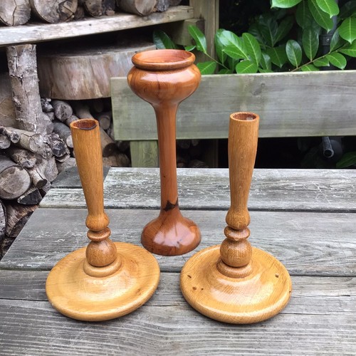 Vintage hand made turned pair - vintage,