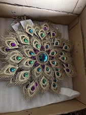 Large Gold And Multi Coloured Jewelled Hanging Decoration Gisela Graham