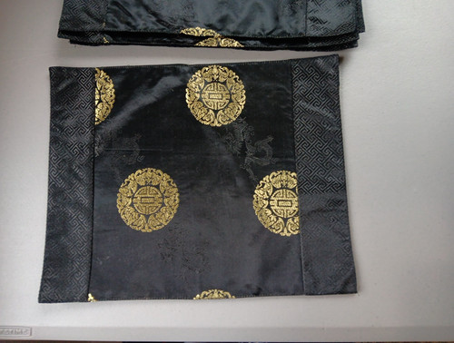Satin chinoiserie placemats - satin,