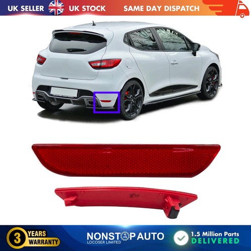 Rear bumper reflector - rear,