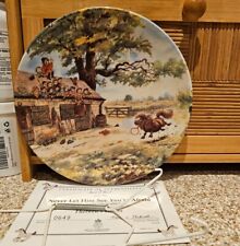 Vintage Danbury Mint Thelwell Ponies Wall Plate Never Let Him See You Afraid
