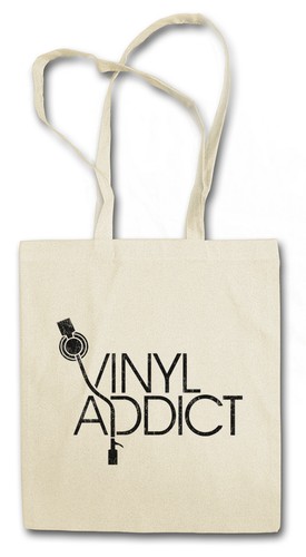 Vinyl addict shopping bag - bag, club