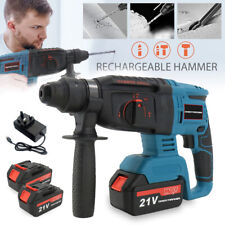 21V Cordless Drill SDS Rotary Electric Impact Hammer w/2 Batteries For Makita UK