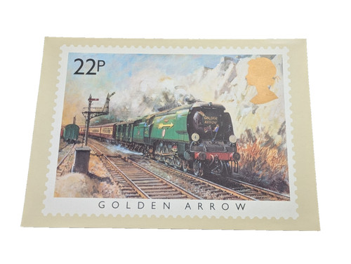 Famous trains postcard phq - trains,