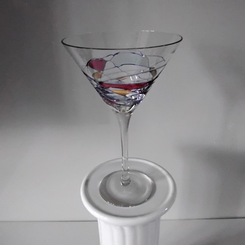 Vintage hand blown martini - vintage,