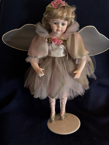 Vintage porcelain fairy doll - porcelain,