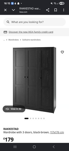 Door wardrobe with shelves - door,