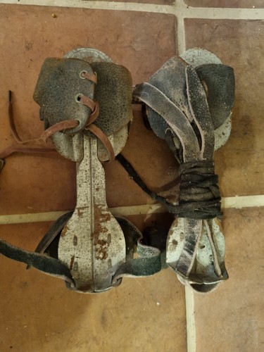 Vintage metal roller skates - vintage,