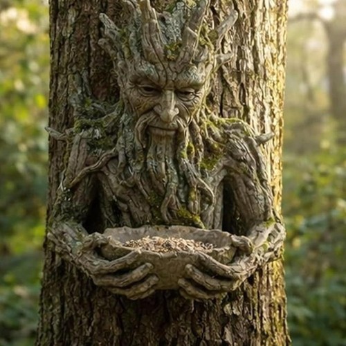 Tree spirit resin bird - spirit,