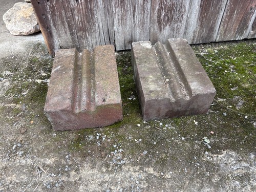 Pair storage heater brick - of,