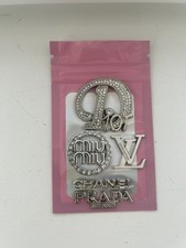 5x Silver Metal Craft Charm