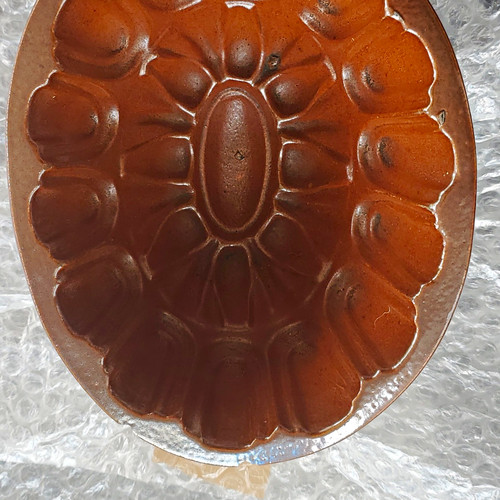 Ceramic floral jello - ceramic,