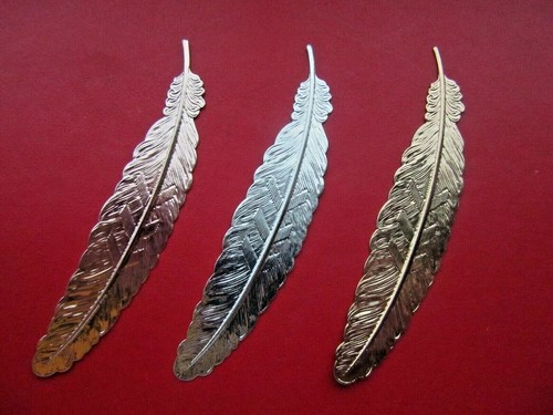 Bookmark blanks metal feather - blanks,
